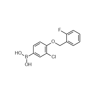 (3-氯-4-((2-氟苄基)氧基)苯基)硼酸,(3-Chloro-4-((2-fluorobenzyl)oxy)phenyl)boronic acid