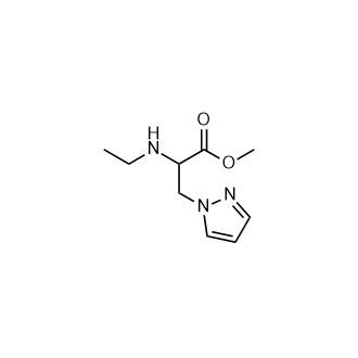 2-(乙基氨基)-3-(1H-吡唑-1-基)丙酸甲酯,Methyl 2-(ethylamino)-3-(1h-pyrazol-1-yl)propanoate