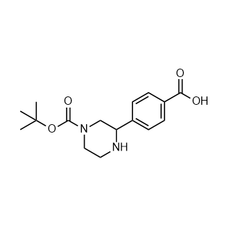 4-{4-[(叔丁氧基)羰基]哌嗪-2-基}苯甲酸,4-{4-[(tert-butoxy)carbonyl]piperazin-2-yl}benzoic acid