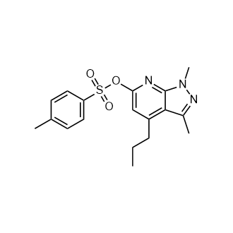 1,3-二甲基-4-丙基-1h-吡唑并[3,4-b]吡啶-6-基4-甲基苯-1-磺酸盐,1,3-Dimethyl-4-propyl-1h-pyrazolo[3,4-b]pyridin-6-yl 4-methylbenzene-1-sulfonate