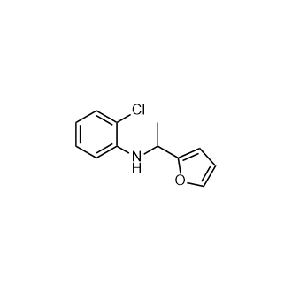 2-氯-N-(1-(呋喃-2-基)乙基)苯胺,2-Chloro-N-(1-(furan-2-yl)ethyl)aniline