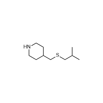 4-((异丁硫基)甲基)哌啶,4-((Isobutylthio)methyl)piperidine