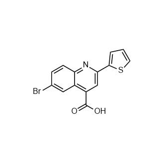 6-溴-2-(噻吩-2-基)喹啉-4-羧酸,6-Bromo-2-(thiophen-2-yl)quinoline-4-carboxylic acid