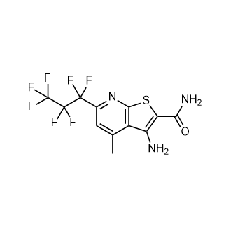 3-氨基-6-(七氟丙基)-4-甲基噻吩并[2,3-b]吡啶-2-甲酰胺,3-Amino-6-(heptafluoropropyl)-4-methylthieno[2,3-b]pyridine-2-carboxamide