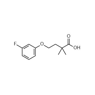 4-(3-氟苯氧基)-2,2-二甲基丁酸,4-(3-Fluorophenoxy)-2,2-dimethylbutanoic acid