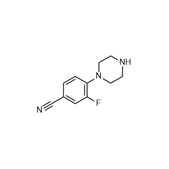 3-氟-4-(哌嗪-1-基)苯腈,3-Fluoro-4-(piperazin-1-yl)benzonitrile