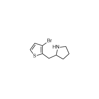 2-((3-溴噻吩-2-基)甲基)吡咯烷,2-((3-Bromothiophen-2-yl)methyl)pyrrolidine