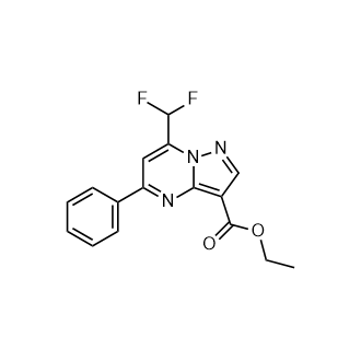 7-(二氟甲基)-5-苯基吡唑并[1,5-a]嘧啶-3-羧酸乙酯,Ethyl 7-(difluoromethyl)-5-phenylpyrazolo[1,5-a]pyrimidine-3-carboxylate