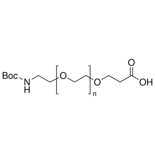 O-[2-(Boc-氨基)乙基]-O′-(2-羧乙基)聚乙二醇 3,000