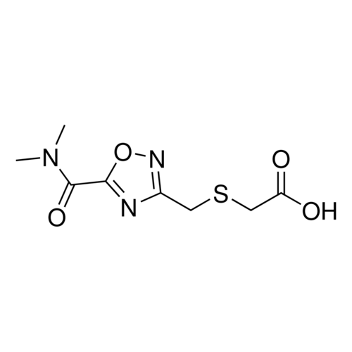 [({5-[(Dimethylamino)carbonyl]-1,2,4-oxadiazol-3-yl}methyl)sulfanyl]acetic acid