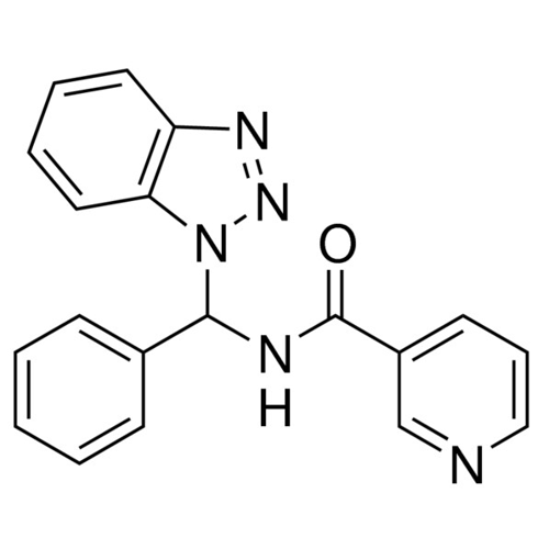 N-(1H-苯并三唑-1-苯基甲基)-3-吡啶甲酰胺