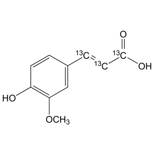 3-甲氧基-4-羟基肉桂酸-1,2,3-13C3