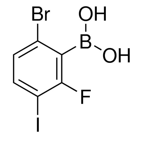 6-溴-2-氟-3-碘苯基硼酸