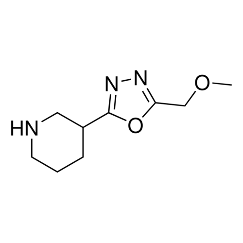 2-(Methoxymethyl)-5-(piperidin-3-yl)-1,3,4-oxadiazole