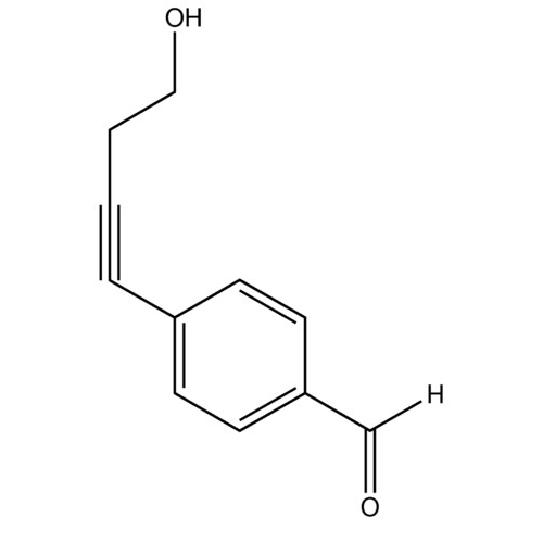 4-(4-Hydroxybut-1-yn-1-yl)benzaldehyde