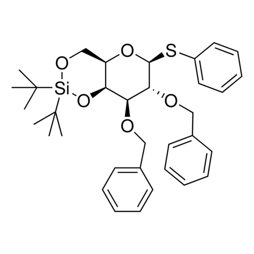 (4aR,6S,7R,8R,8aS)-7,8-bis(benzyloxy)-2,2-di-tert-butyl-6-(phenylthio)hexahydropyrano[3,2-d][1,3,2]dioxasiline