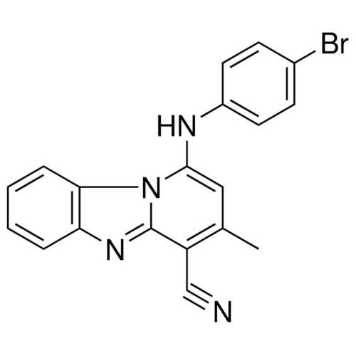 1-(4-BROMO-PHENYLAMINO)-3-METHYL-BENZO(4,5)IMIDAZO(1,2-A)PYRIDINE-4-CARBONITRILE