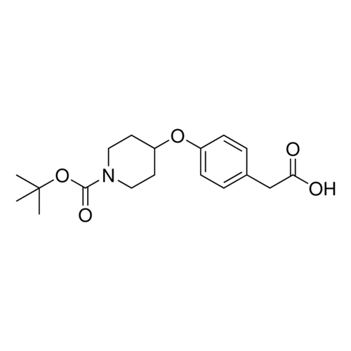 (4-{[1-(tert-Butoxycarbonyl)-4-piperidinyl]oxy}phenyl)acetic acid