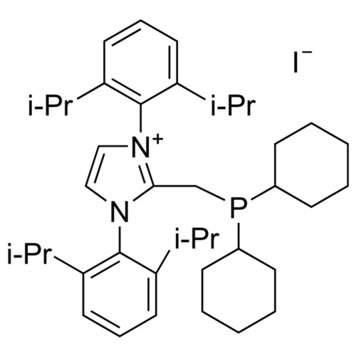 2-[(Dicyclohexylphosphino)methyl]-1,3-bis(2,6-diisopropylphenyl)-3-imidazolium iodide