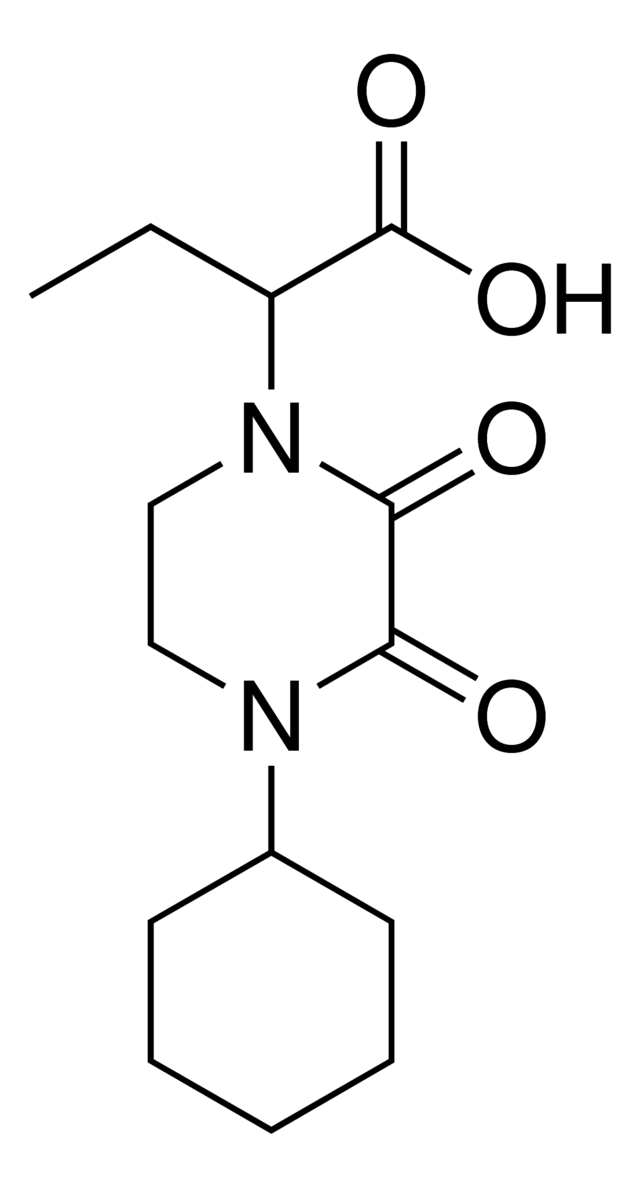 2-(4-Cyclohexyl-2,3-dioxo-1-piperazinyl)butanoic acid