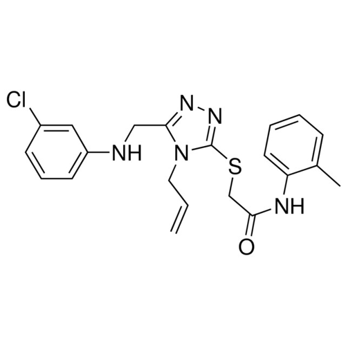 2-({4-ALLYL-5-[(3-CHLOROANILINO)METHYL]-4H-1,2,4-TRIAZOL-3-YL}SULFANYL)-N-(2-METHYLPHENYL)ACETAMIDE