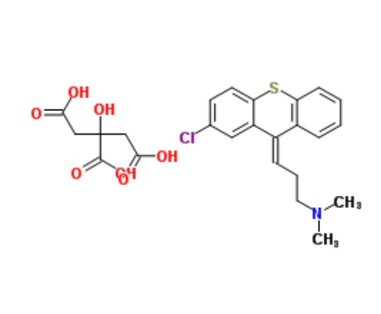 2-chloro-N,N-dimethylthioxanthene-δ9,γ-propylamine citrate,2-chloro-N,N-dimethylthioxanthene-δ9,γ-propylamine citrate