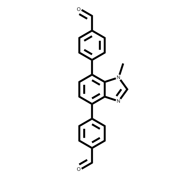 4,4'-(1-甲基-1H-苯并[d]咪唑-4,7-二基)二苯甲醛,4,4'-(1-methyl-1H-benzo[d]imidazole-4,7-diyl)dibenzaldehyde