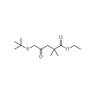 5-(叔丁基硫代)-2,2-二甲基-4-氧代戊酸乙酯