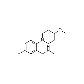 {[5-氟-2-(4-甲氧基哌啶-1-基)苯基]甲基}(甲基)胺
