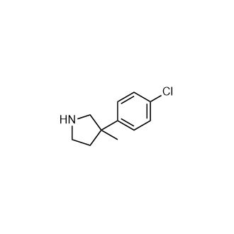 3-(4-氯苯基)-3-甲基吡咯烷