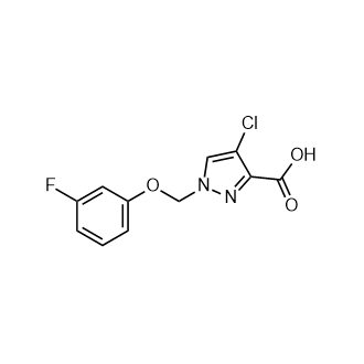 4-氯-1-(3-氟苯氧基甲基)-1h-吡唑-3-羧酸
