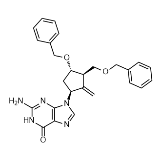 2-氨基-9-(((1S,3R,4S)-4-(苄氧基)-3-((苄氧基)甲基)-2-亚甲基环戊基)-1H-嘌呤-6(9H)-酮