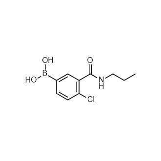 (4-氯-3-(丙基氨基甲酰基)苯基)硼酸