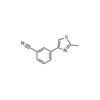 3-(2-甲基-1,3-噻唑-4-基)苯甲腈