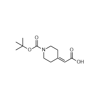 1-Boc-哌啶-4-亚基乙酸