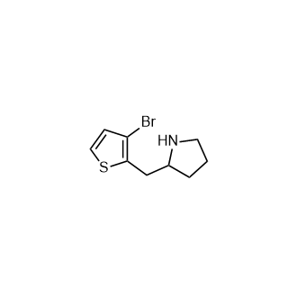2-((3-溴噻吩-2-基)甲基)吡咯烷