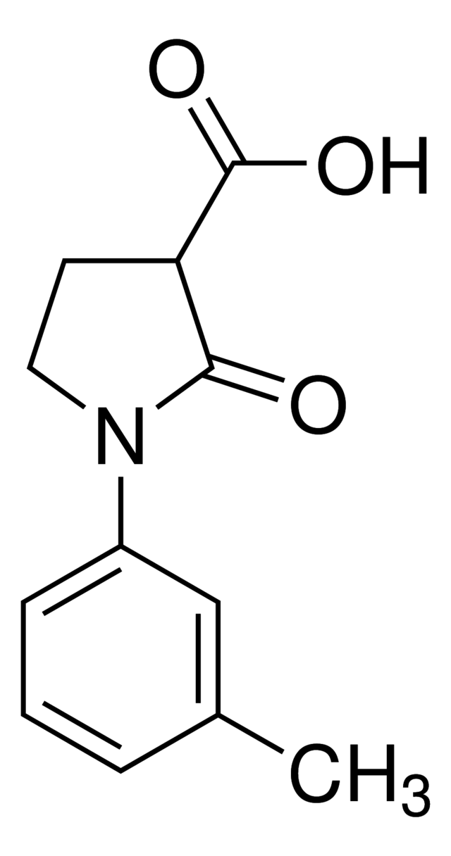 1-(3-甲基苯基)-2-氧-3-吡咯烷羧酸,618070-31-8