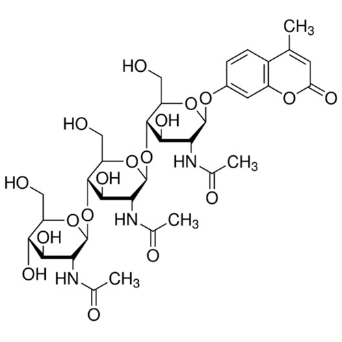 4-甲基伞形酮β-<SC>D</SC>-N,N',N''-三乙酰壳三糖苷,53643-13-3