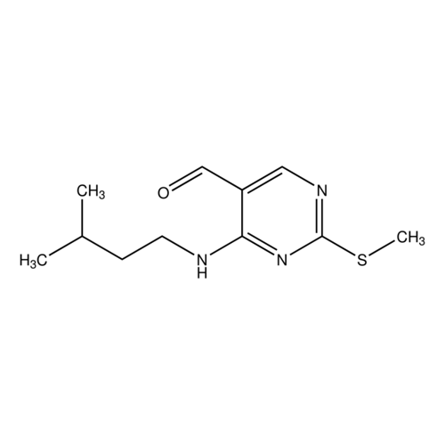 4-(Isopentylamino)-2-(methylsulfanyl)-5-pyrimidinecarbaldehyde,1823475-04-2