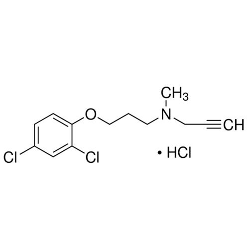 N-甲基-N-炔丙基-3-（2,4-二氯苯氧基）丙胺 盐酸盐,17780-75-5