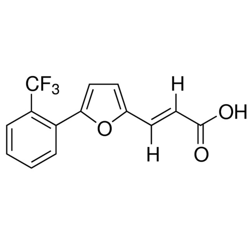 3-[5-(2-(三氟甲基)苯基)呋喃-2-基]-丙烯酸，主要为反式,480425-31-8