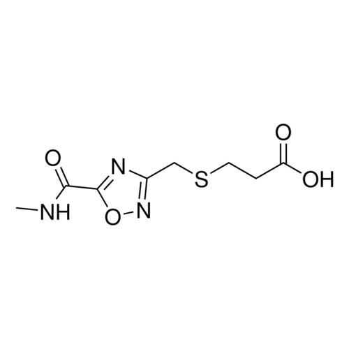 3-[({5-[(Methylamino)carbonyl]-1,2,4-oxadiazol-3-yl}methyl)sulfanyl]propanoic acid,1119452-14-0