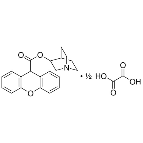 3-奎宁二苯并吡喃-9-羧酸 半草酸盐,82326-74-7