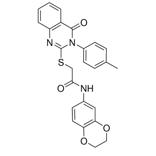 N-(2,3-DIHYDRO-1,4-BENZODIOXIN-6-YL)-2-{[3-(4-METHYLPHENYL)-4-OXO-3,4-DIHYDRO-2-QUINAZOLINYL]SULFANYL}ACETAMIDE,436135-34-1