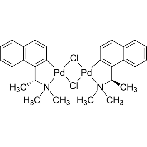 Di-μ-chlorobis[1-[(1<I>R</I>)-1-(dimethylamino)ethyl]-2-naphthyl-C,N]dipalladium(II),80145-77-3