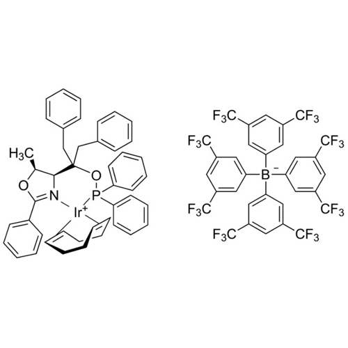 1,5-Cyclooctadiene{[dibenzyl((4<I>S</I>,5<I>S</I>)-5-methyl-2-phenyl-4,5-dihydro-4-oxazolyl)methyl]diphenylphosphinite κN:κP}iridium(I) tetrakis(3,5-bis(trifluoromethyl)phenyl)borate,405235-55-4