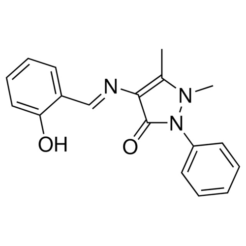 2,3-DIMETHYL-4-(2-HYDROXYBENZYLIDENEAMINO)-1-PHENYL-3-PYRAZOLIN-5-ONE,30957-66-5