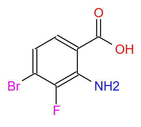 2-氨基-4-溴-3-氟苯甲酸,2-amino-4-bromo-3-fluorobenzoic acid