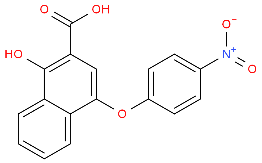 1-羥基-4-(4-硝基苯氧基)-2-萘甲酸,1-Hydroxy-4-(4-nitrophenoxy)-2-naphthoic acid