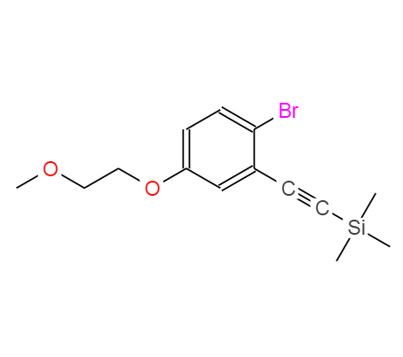Benzene, 1-bromo-4-(2-methoxyethoxy)-2-[2-(trimethylsilyl)ethynyl]-,Benzene, 1-bromo-4-(2-methoxyethoxy)-2-[2-(trimethylsilyl)ethynyl]-